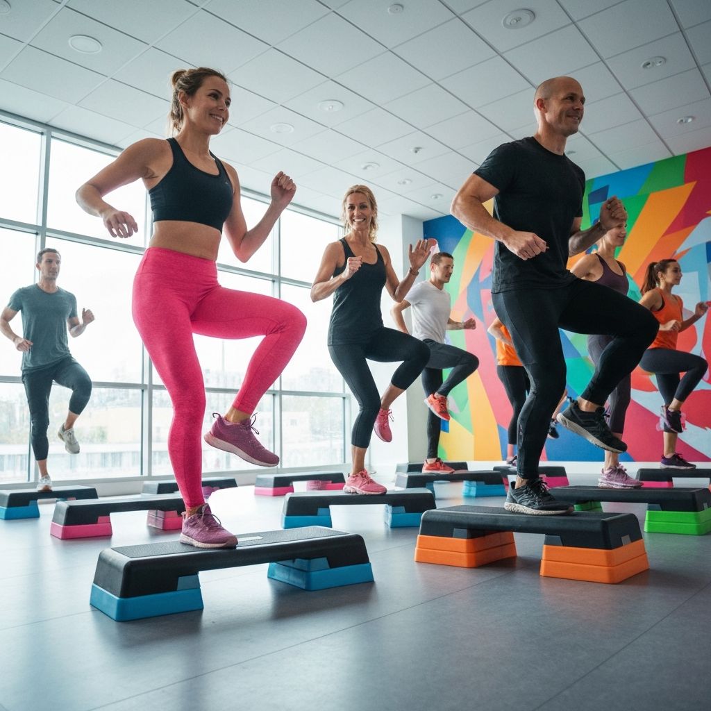 Aula de Step na Under Gym Academia